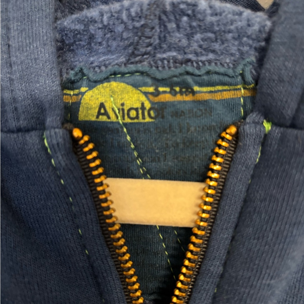 Aviator Nation Baby Zip-Up Hoodie 3-6mo